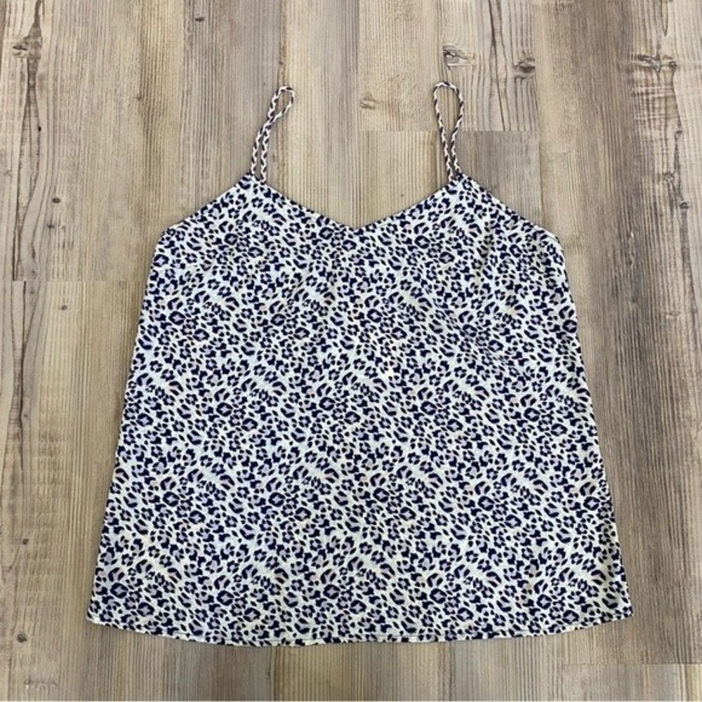 Skies Are Blue Pippa tank braided straps new with tags, cheetah print, large